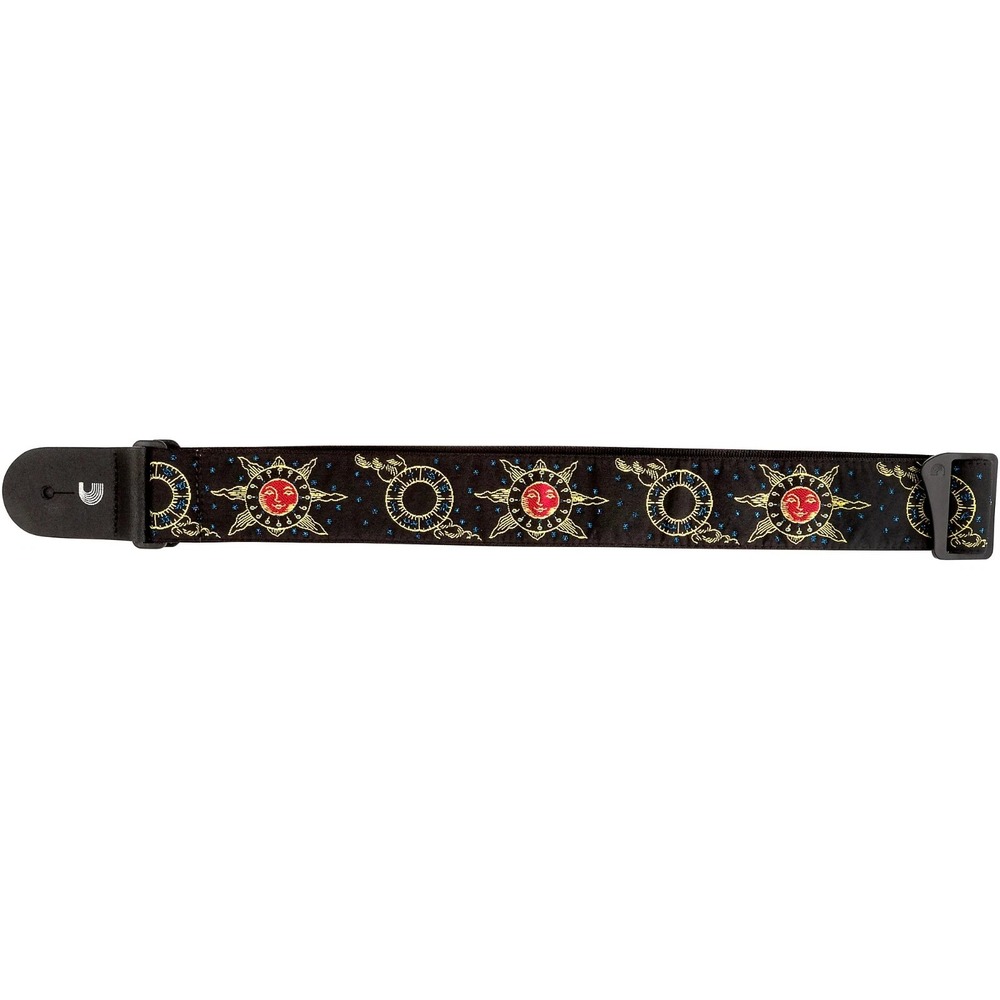 Sun‎ & Moon Guitar Strap 2 in Adjustable Nylon D'Addario New Heavy Metal 50 mm